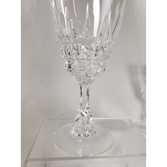 6 Cristal D'Arques Pompadour Lead Crystal Wine Glasses  6 Oz  Made in France - Picture 5 of 10
